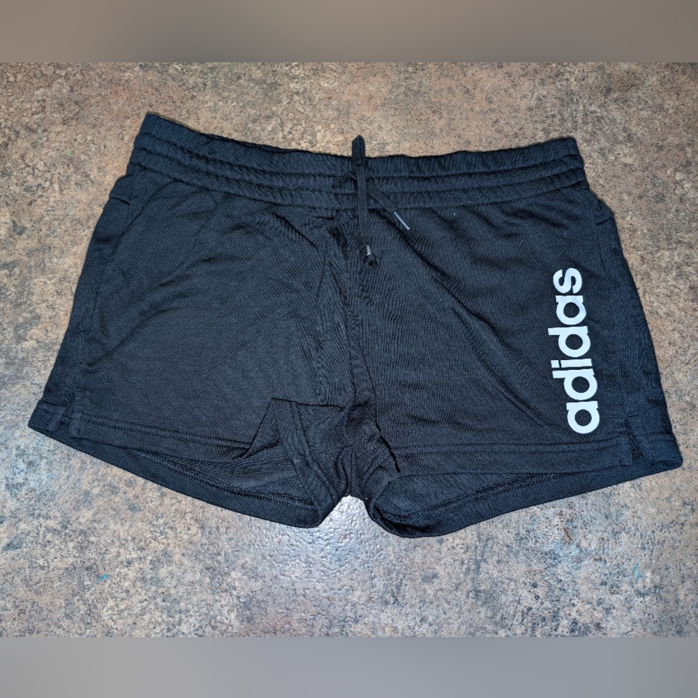 Adidas Women’s Black Athletic Logo Shorts Sz. Large